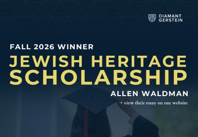 Winner of the Jewish Heritage Scholarship